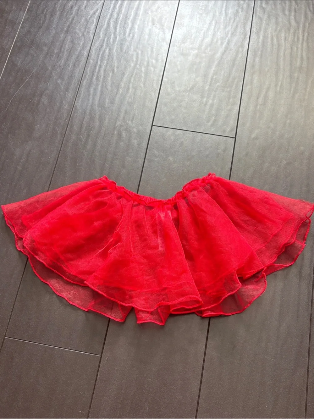 Carter's Bright Red Tulle Circle Skirt